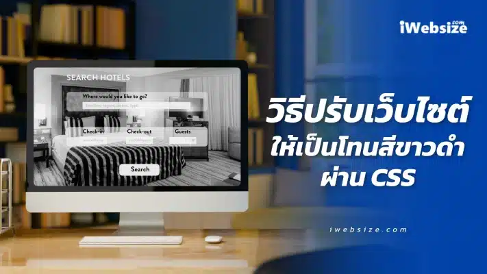 วิธีปรับเว็บไซต์ให้เป็นโทนสีขาวดำผ่าน CSS